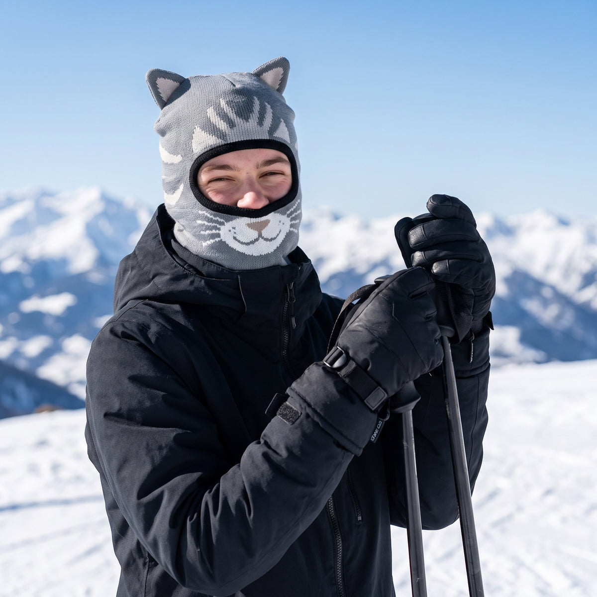 Gants de ski Cime Pro portés en montagne